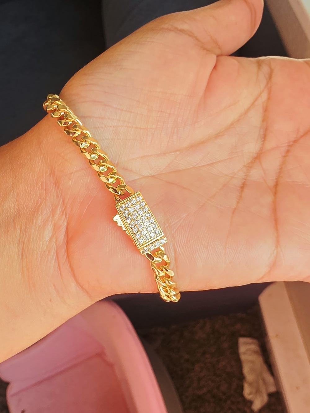 Hermosa Pulsera Oro Laminado 14k